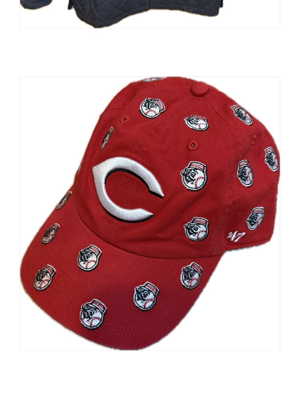 47 Cincinnati Reds Printfetti Clean Up Adjustable Hat Womens